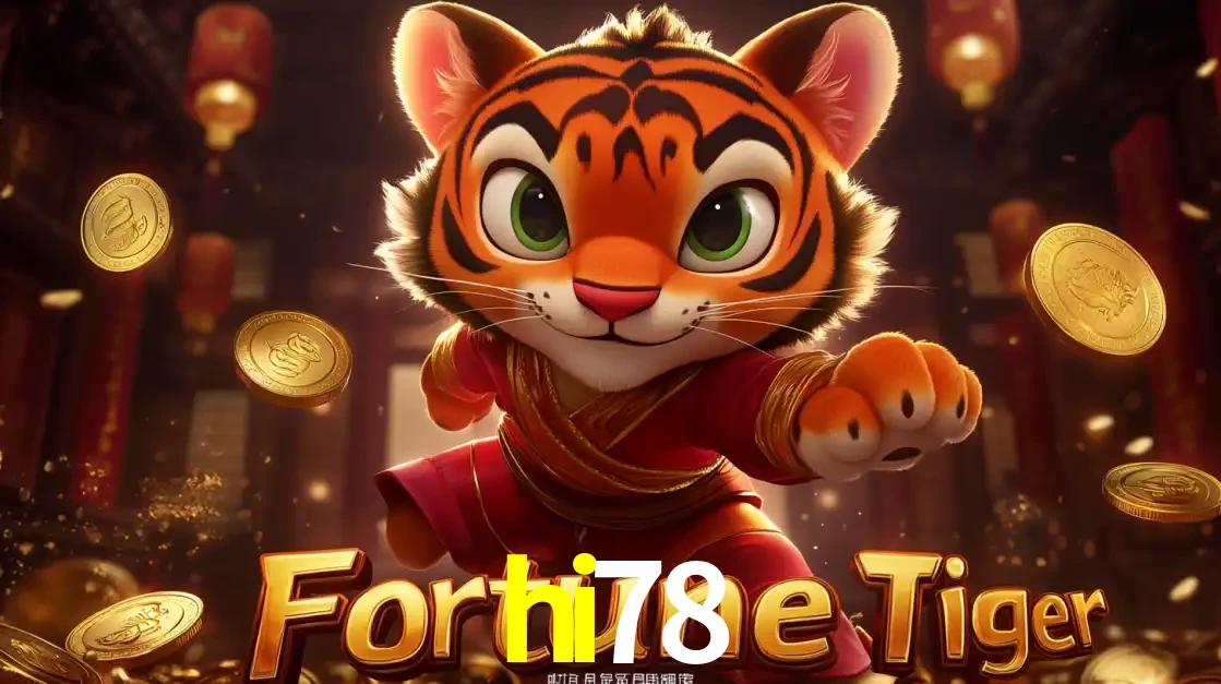 O carismático mascote do jogo de slot Fortune Tiger, um tigre fofo em pose de artes marciais, pronto para trazer sorte e multiplicadores de ganhos no cassino online hi78.
