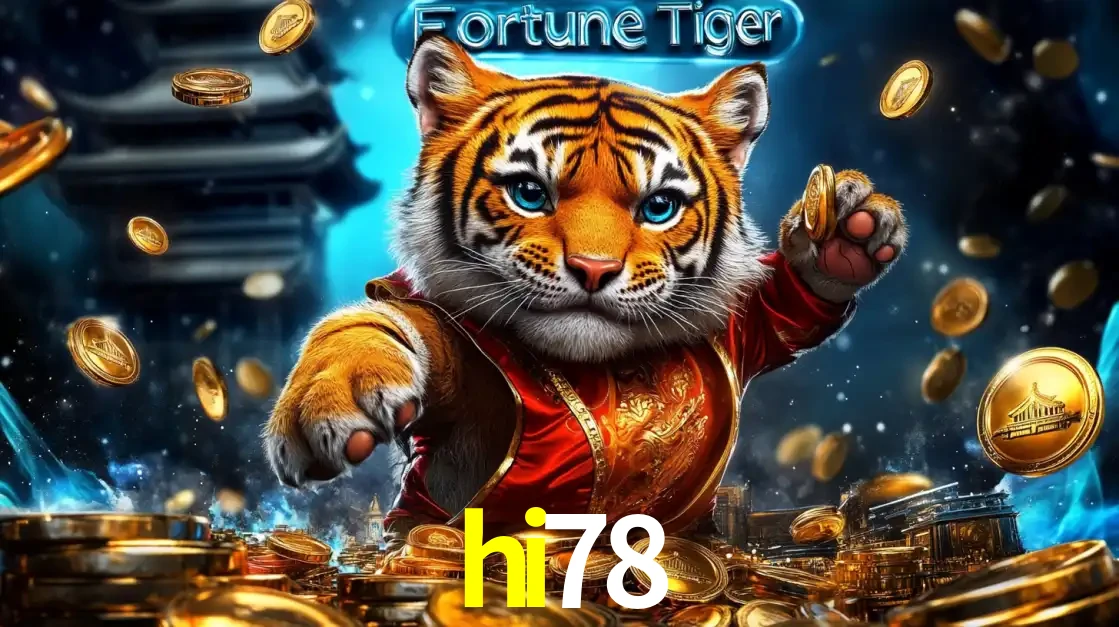 Imagem promocional do jogo de slot Fortune Tiger, com um tigre majestoso em traje tradicional cercado por uma fortuna em moedas de ouro, disponível agora no cassino hi78.